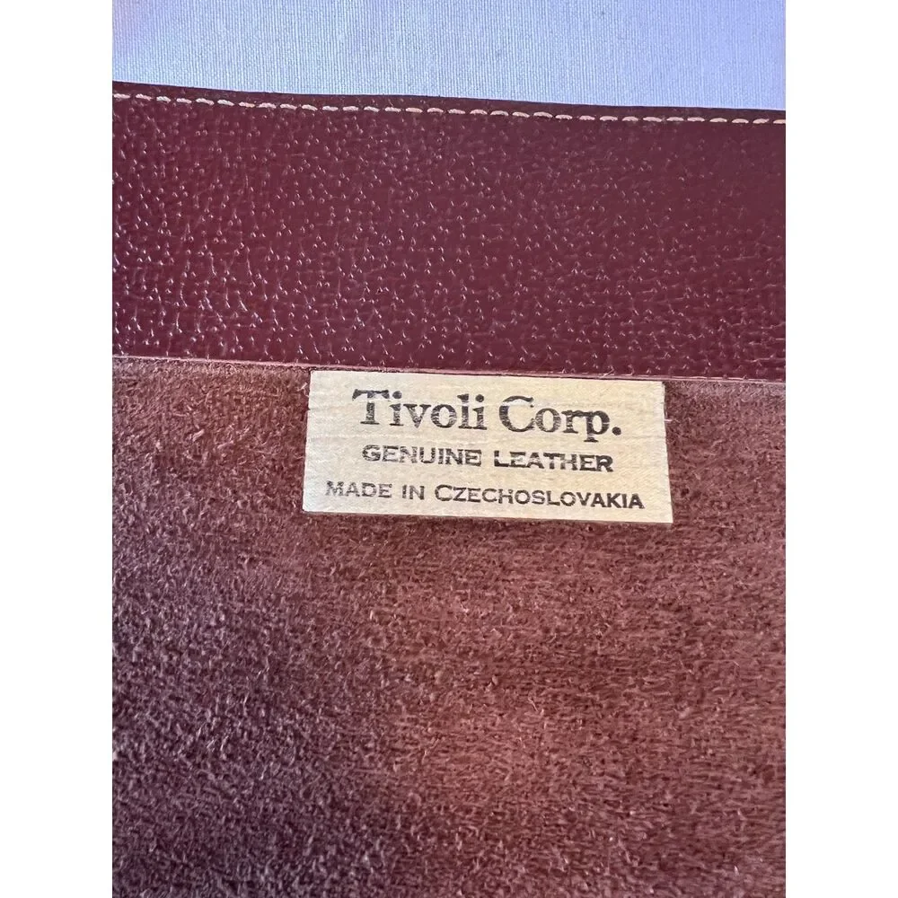 Tivoli Corp Large Universal Leather Vtg Crossbody Briefcase/Messenger/Laptop Bag
